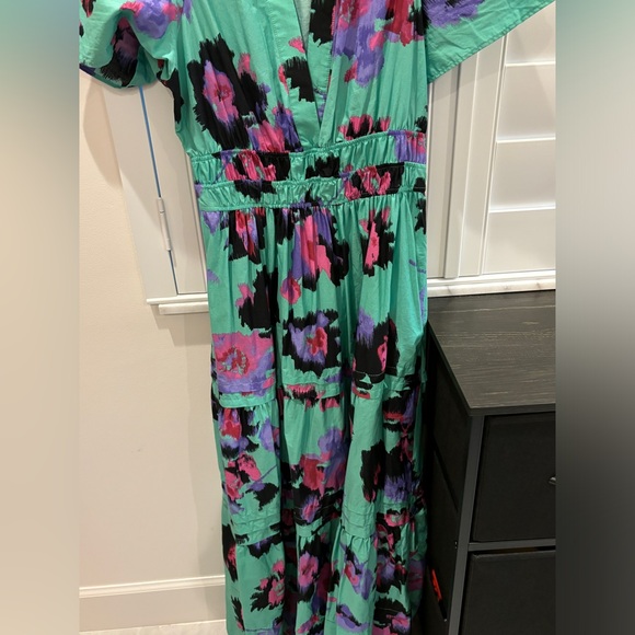 NWOT Anthropologie The Somerset Maxi Dress in Turquoise Size Small - Picture 6 of 14